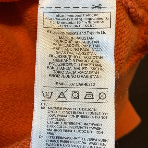 ADIDAS Trefoil Warm Up Crew Neck  Sweatshirt Men’s Size Small - Picture 8 of 10